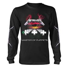 Master of puppets is the third studio album by american heavy metal band metallica, released on march 3, 1986, by elektra records. Metallica Master Of Puppets Ls Black Textil Flight 13 Records