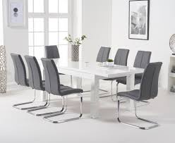 We have a range to suit all styles and budgets. Atlanta White Gloss 160 220cm Extending Dining Table With Tarin Chairs