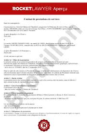 Où trouver un modèle de contrat type ? Contrat De Prestation De Services Modele Exemple Gratuit