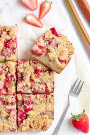 Crumble Cake Fraise Rhubarbe Stoemp It Up Recept In 2020