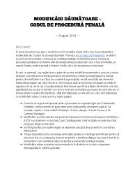 Plenul camerei deputaților a adoptat, miercuri, în calitate de for decizional, proiectul de modificare a codului de procedură penală în acord cu deciziile curții constituționale. ModificÄri DÄunÄtoare Codul De ProcedurÄ PenalÄ Rezumat