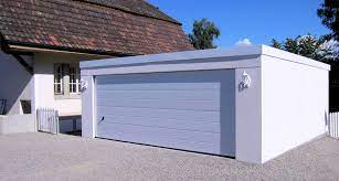 Cette maison individuelle avec garage double et terrasse sera achevée en 2021. Gunstige Durobox Fertiggarage Als Doppelgarage