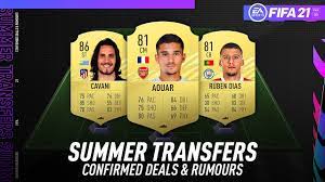 This is his non rare gold card. Fifa 21 New Confirmed Summer Transfers Rumours W Aouar Ruben Dias Cavani More Youtube