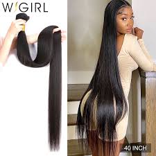 Buy 100% virgin human hair extensions with reasonable price. Wigirl Straight 28 30 32 40 Inch Remy Brazilian Hair Weave Human Hair Bundles Natural Color 100 Human Hair Extension Hair Weaves Aliexpress