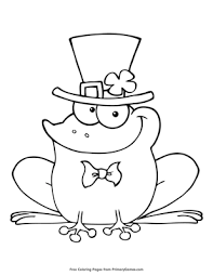 This free printable leprechaun coloring page is an excellent coloring activity page for st. Leprechaun Frog Coloring Page Free Printable Pdf From Primarygames