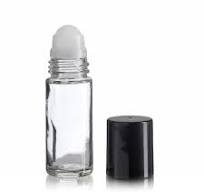 1 oz Clear Glass Roll On Bottle