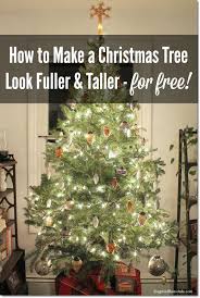 How To Make A Christmas Tree Look Fuller And Taller On A Budget Small Christmas Trees How To Make Christmas Tree Christmas Decorations