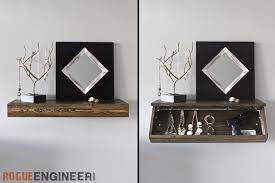 Diy Secret Floating Shelf Free Plans Rogue Engineer Floating Shelves Diy Bedroom Storage For Small Rooms Diy Furniture Plans