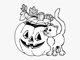 Use the printables for various halloween crafts and activities. Halloween Cat Coloring Pages Hd Png Download Kindpng