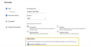 If it drifts up slowly when there have been no. Search Ads 360 Rolls Out Auction Time Bidding For Google Search Campaigns