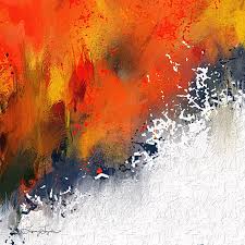 Shop from the world's largest selection and best deals for orange sunsets art paintings. Splashes At Sunset Orange Abstract Art Painting By Lourry Legarde