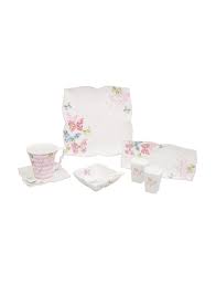Karaca vanity 32 parça kahvaltı takımı kare i̇çerik 6 adet servis tabağı 6 adet çay fincanı 6 adet çay tabağı 6 adet çay kaşığı 2 adet zeytinlik 4 adet reçellik 1 adet tuzluk 1 adet biberlik malzeme porselen. Karaca Spring Blossom 32 Parca Kahvalti Seti Karaca