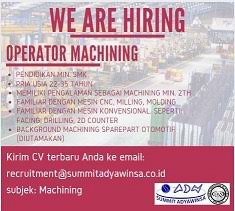 Informasi lowongan kerja resmi untuk lowongan kerja cpns, bumn, dan multinasional company tahun 2020. Lowongan Via Email Pt Summit Adyawinsa Indonesia Karawang Random Email Loker