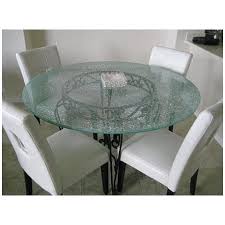 Clear Crackle Glass Table Top Glass Top Table Table Crackle Glass