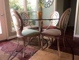 How to reupholster dining chairs with piping! Piping Custom Style