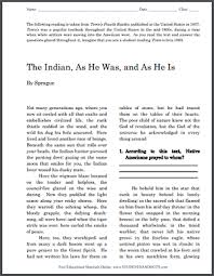 Dbq On Native Americans 1857 Free To Print Pdf File For High School United States History Students Dbq History Resources United States History