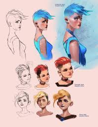 Drawingden How To Draw Hair Character Design Female Character Design