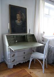 Sekretar Antik Barock Eiche Weiss Grun Shabby Schweden Landhaus Einrichten Und Wohnen Shabby Mobel Shabby