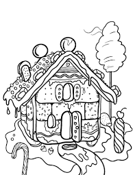 By best coloring pagesmay 8th 2015. Free Gingerbread House Coloring Page House Colouring Pages Coloring Pages Dr Seuss Coloring Pages