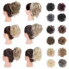 16 straight red 100% human hair mono hair pieces. 100 Real Messy Bun Scrunchie Hair Extensions Ponytail Blonde Hairpiece As Human Walmart Canada