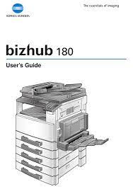 Maybe you would like to learn more about one of these? Konica Minolta Bizhub 180 User Manual Pdf Download Manualslib