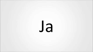 How To Pronounce Yes In German Youtube