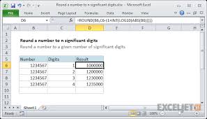 Excel Formula Round A Number To N Significant Digits Exceljet