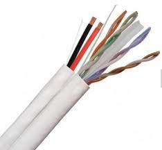 China Twisted Pairs Cat5e Cat6 Network Lan Cable 2c Power Cable For Security Camera System China Cat6 2c Cat5 2c