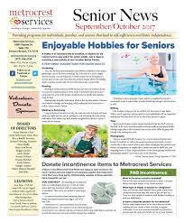 Metrocrest Services Senior News September October Edition By