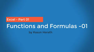 Excel Sinhala Functions And Formulas 01 Youtube