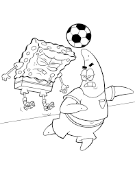 Would be spongebob a soccer star? Spongebob To Color For Children Spongebob Kids Coloring Pages