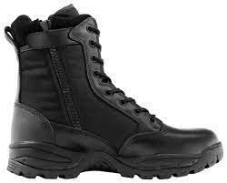 Amazon Com Maelstrom Tac Force 8 Tactical Police Duty Military Boots With Zipper Shoes Black Military Boots Military Boots Boots