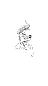 Phone Iphone Android Wallpaper Simple Aesthetic Pretty Girl Oneline Art White Minimalist Art Line Art Drawings Art Drawings
