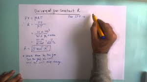 The formula of the gas constant from the ideal gas law equation is. Universal Gas Constant R Youtube