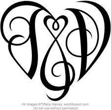 J V Heart Design Initial Tattoo Monogram Tattoo Tattoos