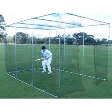 Sports nets and sports netting including cricket practice nets, golf cages and nets, ball stop barrier nets for baseball, soccer nets and sports net cages. Paceman Net Home Ground Portable Net Cricket Nets Batting Nets Net