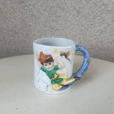 Peter Petrie Original Signed Big Nose Face Stoneware Mug Vintage