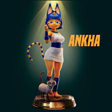 STL file Ankha Animal Crossing 3D Print Model・3D printing design to  download・Cults