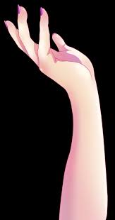 Anime hand png image with transparent background. Arm Hand Anime Animegirl Sticker By é»'ã„kyasarin