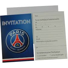Au programme, découvrez nos bonbons acidulés, sucrés, dragéifiés ainsi que nos guimauves. 6 Cartes D Invitation Avec Enveloppes Psg Jour De Fete Psg Top Licences