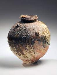 Tsujimura Shiro Japanese Stoneware With Natural Ash Glaze Japanese Shigaraki Japanese Tsubo Ca 1980 Glazes For Pottery Japanese Ceramics Japanese Pottery