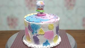 Sempurna untuk cemilan atau hanya karena anda lapar. Kue Ulang Tahun Hello Kitty Korea Style Lenscake Kdi Youtube