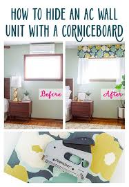 Remove and rinse the filter monthly during the cooling season. How To Hide An Ac Wall Unit With A Cornice Board Ehow Wall Ac Unit Wall Unit Window Ac Cover
