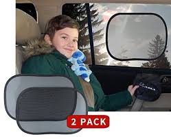 Amazon Com Car Sun Shade By Kassa Set Of 2 Baby Sun Shade With Upf 30 Sun Protection For Car Static Cling C Baby Sun Shade Car Shade Baby Bottle Warmer