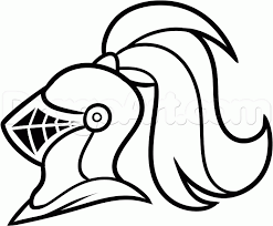 Because the drawing mostly consist of simple shapes, it should be easy to follow the steps. Helmet Easy Knight Helmet Drawing