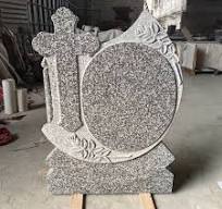 Carved Rose Cross Design G664 Granite Headstone - China ...