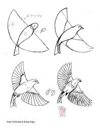 Bird drawing easy for beginners and everyone. Picture Of Dove Bird Drawing