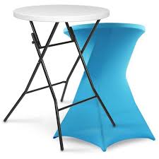 En stock tréteaux mingle de ferm living, l.68, dusty blue 239,00 €. Table Haute Pliante Et Housse Bleue 103693