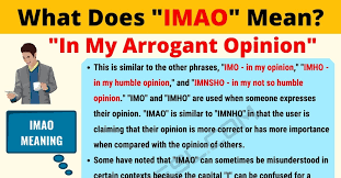 Imao Meaning What Does Imao Mean Useful Text Conversations 7 E S L Other Ways To Say Text Conversations Conversational English