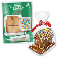 Dative einem dem lebkuchenhaus, lebkuchenhause 1: Lebkuchenhaus Set Mit Anleitung 9x6x7cm